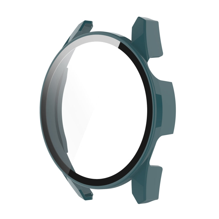 For Huawe Watch GT 3 46mm Shockproof PC Case with Tempered Glass Film(Green)