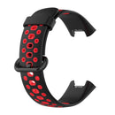 For Xiaomi Redmi Watch 2 Lite Two-Color Mixed Silicone Watch Band(Black+Red)