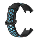 For Xiaomi Redmi Watch 2 Lite Two-Color Mixed Silicone Watch Band(Black+Blue)