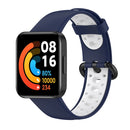 For Xiaomi Redmi Watch 2 Lite Two-Color Mixed Silicone Watch Band(Blue+White)