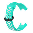 For Xiaomi Redmi Watch 2 Lite Two-Color Mixed Silicone Watch Band(Cyan+White)