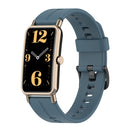 For Huawei Watch Fit mini Solid Silicone Watch Band(Rock Cyan)