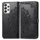 For Samsung Galaxy A33 5G Mandala Flower Embossed Leather Case(Black)