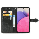 For Samsung Galaxy A33 5G Mandala Flower Embossed Leather Case(Black)
