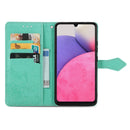 For Samsung Galaxy A33 5G Mandala Flower Embossed Leather Case(Green)