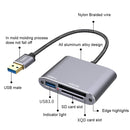 3 in 1 USB3.0 to USB/XQD/SD Card Reader