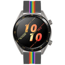 For Huawei Watch GT 2 Pro Rainbow Silicone Watch Band (Grey)
