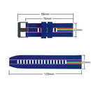 For Huawei Watch GT 2 Pro Rainbow Silicone Watch Band (White)