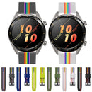 For Huawei Watch GT 2e Rainbow Silicone Watch Band (Black)