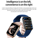 Q19 Pro IP67 Waterproof 1.69 inch Smartwatch(Gold+Pink)