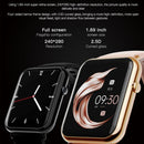 Q19 Pro IP67 Waterproof 1.69 inch Smartwatch(Gold+Pink)