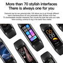 C60 IP67 Waterproof 1.1 inch Smart Fitness Band(Pink)