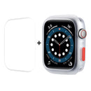 ENKAY TPU Case + Full Coverage PET Screen Protector For Apple Watch Series 7 45mm(Translucent)