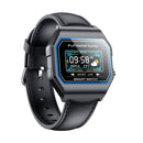 KW18 IP67 0.96 inch Leather Watchband Color Screen Smart Watch(Black)