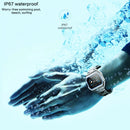KW18 IP67 0.96 inch Leather Watchband Color Screen Smart Watch(Black)