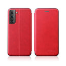 For Samsung Galaxy S22 5G Retro Texture Magnetic Leather Case(Red)
