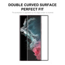 2 PCS For Samsung Galaxy S22 Ultra ENKAY 3D Curved Hot Bending Tempered Glass Full Film, Hole Unlock
