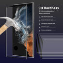 2 PCS For Samsung Galaxy S22 Ultra ENKAY 3D Curved Hot Bending Tempered Glass Full Film, Hole Unlock