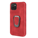 Ring Holder PU Phone Case For Samsung Galaxy A03 164mm(Red)
