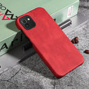 Ring Holder PU Phone Case For Samsung Galaxy A03 164mm(Red)