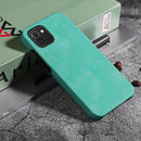 Ring Holder PU Phone Case For Samsung Galaxy A03 164mm(Mint Green)
