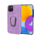 Ring Holder PU Phone Case For Samsung Galaxy A03 164mm(Purple)