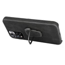 Ring Holder PU Phone Case For Xiaomi Redmi Note 11 Pro 5G(Black)