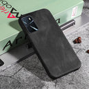 Ring Holder PU Phone Case For OPPO A16 / A16S / A54S(Black)