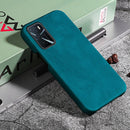 Ring Holder PU Phone Case For OPPO A16 / A16S / A54S(Cyan)