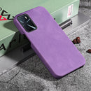 Ring Holder PU Phone Case For OPPO A16 / A16S / A54S(Purple)