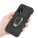 Ring Holder PU Phone Case For OPPO A16 / A16S / A54S(Blue)