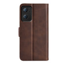 For OPPO Reno7 5G / Find X5 Lite Dual-side Magnetic Flip Leather Case(Brown)