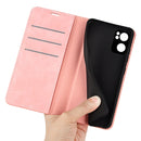For OPPO Reno 7 5G Retro-skin Magnetic Suction Leather Phone Case(Pink)
