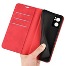 For OPPO Reno 7 5G Retro-skin Magnetic Suction Leather Phone Case(Red)