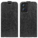 For OPPO Reno7 5G / Find X5 Lite R64 Texture Vertical Flip Leather Phone Case(Black)
