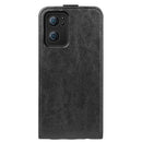 For OPPO Reno7 5G / Find X5 Lite R64 Texture Vertical Flip Leather Phone Case(Black)
