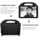 For Samsung Galaxy Tab A8 10.5 2021 X200 / X205 Thumb Bracket EVA Shockproof Tablet Case(Black)