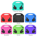 For Samsung Galaxy Tab A8 10.5 2021 X200 / X205 Thumb Bracket EVA Shockproof Tablet Case(Purple)