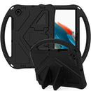 For Samsung Galaxy Tab A8 10.5 2021 X200 / X205 EVA Shockproof Tablet Case with Holder(Black)