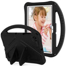 For Samsung Galaxy Tab A8 10.5 2021 X200 / X205 EVA Shockproof Tablet Case with Holder(Black)