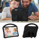 For Samsung Galaxy Tab A8 10.5 2021 X200 / X205 EVA Shockproof Tablet Case with Holder(Black)