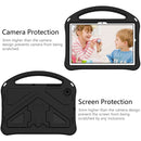 For Samsung Galaxy Tab A8 10.5 2021 X200 / X205 EVA Shockproof Tablet Case with Holder(Black)