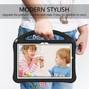 For Samsung Galaxy Tab A8 10.5 2021 X200 / X205 EVA Shockproof Tablet Case with Holder(Black)