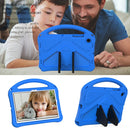 For Samsung Galaxy Tab A8 10.5 2021 X200 / X205 EVA Shockproof Tablet Case with Holder(Blue)