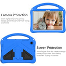 For Samsung Galaxy Tab A8 10.5 2021 X200 / X205 EVA Shockproof Tablet Case with Holder(Blue)
