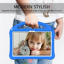 For Samsung Galaxy Tab A8 10.5 2021 X200 / X205 EVA Shockproof Tablet Case with Holder(Blue)