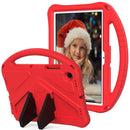 For Samsung Galaxy Tab A8 10.5 2021 X200 / X205 EVA Shockproof Tablet Case with Holder(Red)