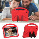 For Samsung Galaxy Tab A8 10.5 2021 X200 / X205 EVA Shockproof Tablet Case with Holder(Red)