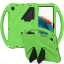 For Samsung Galaxy Tab A8 10.5 2021 X200 / X205 EVA Shockproof Tablet Case with Holder(Green)