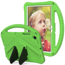 For Samsung Galaxy Tab A8 10.5 2021 X200 / X205 EVA Shockproof Tablet Case with Holder(Green)